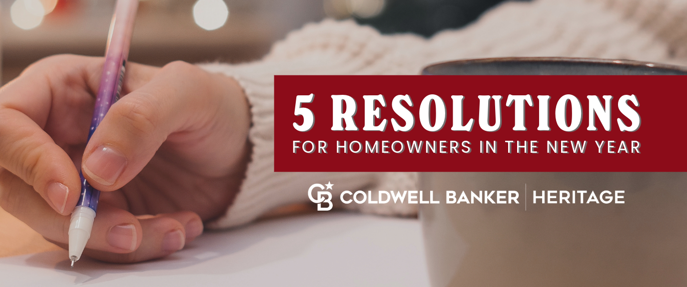 Title banner: 5 Resolutions for Homeowners in the New Year